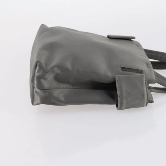 PRADA Hand Bag Nylon 2 Set Gray Brown Auth - Picture 11 of 16